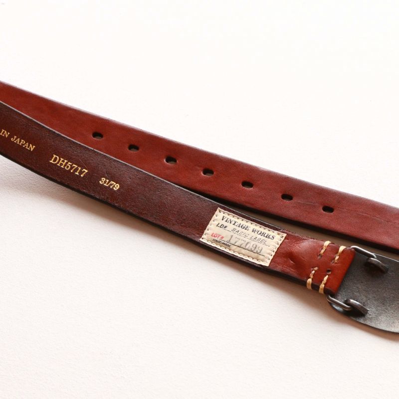 Vintage Works ヴィンテージワークス Leather belt レザーベルト DH5717