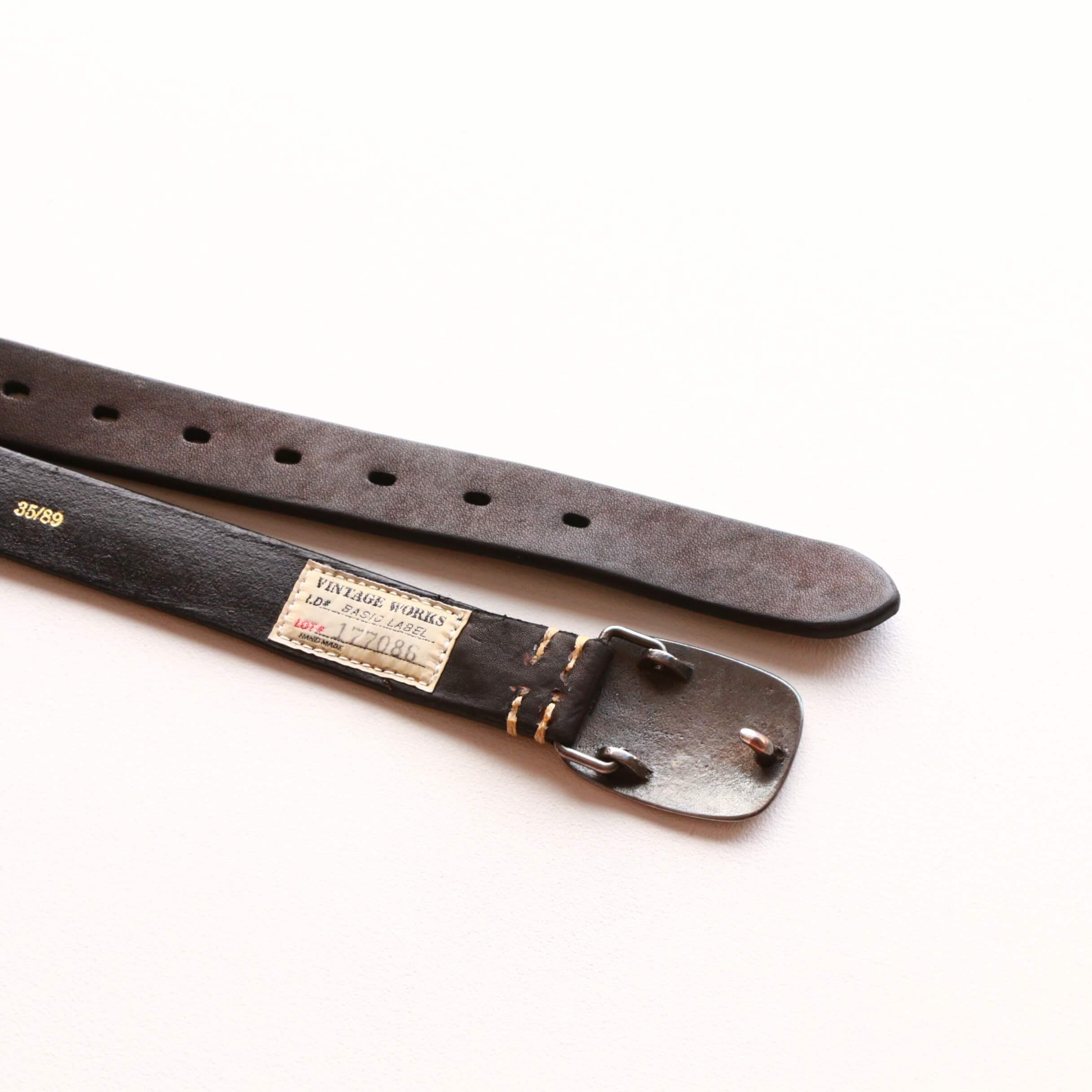 Vintage Works ヴィンテージワークス Leather belt レザーベルト DH5717