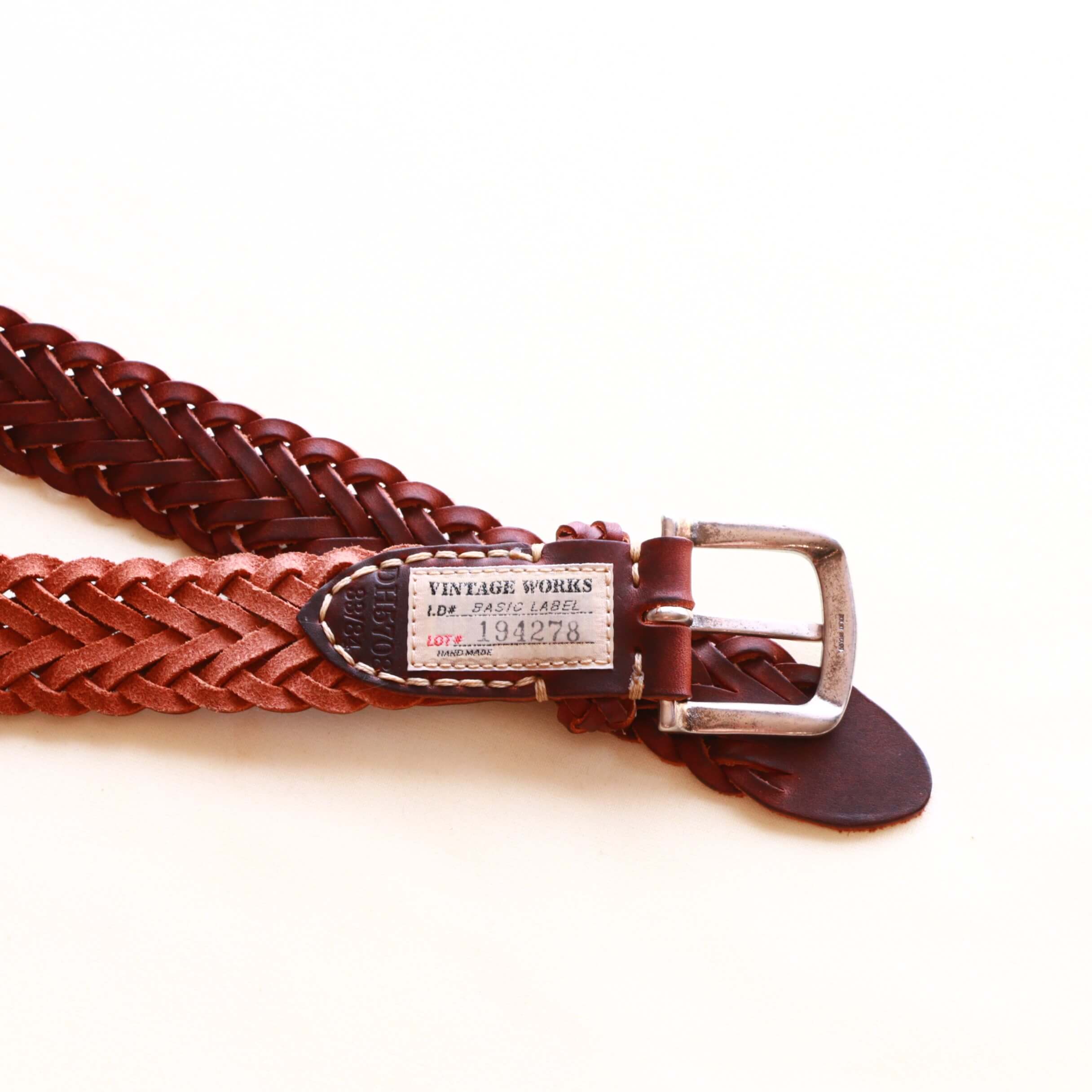 Vintage Works ヴィンテージワークス Leather belt レザーメッシュベルト DH5708