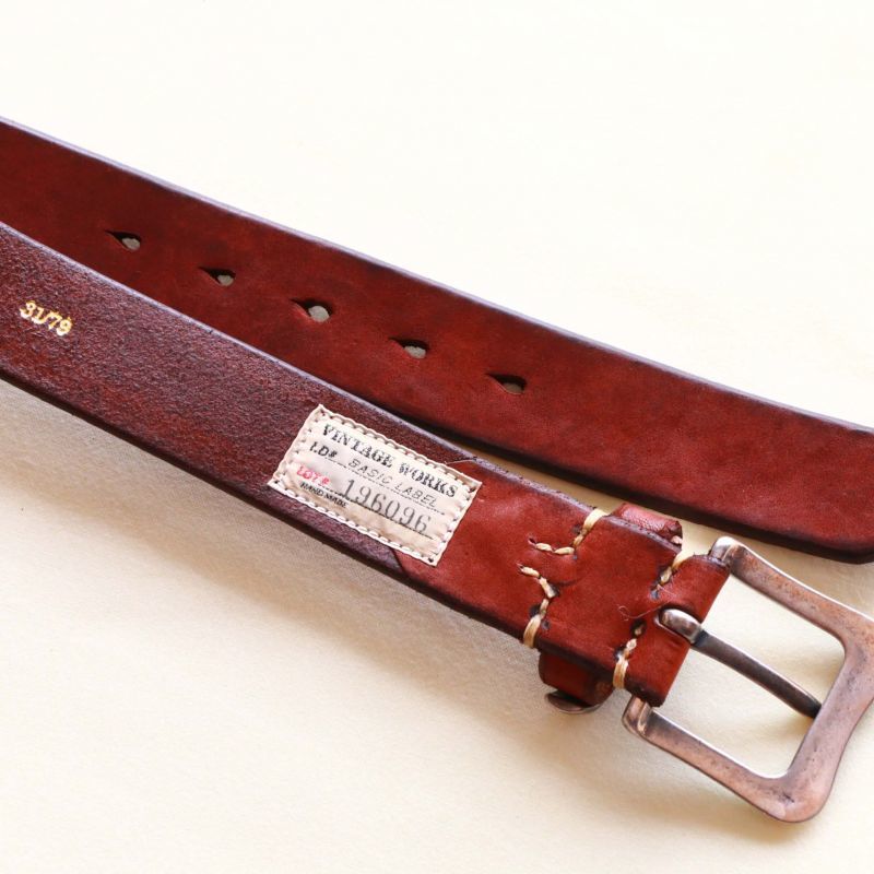Vintage Works ヴィンテージワークス Leather belt 5Hole レザーベルト 5ホール DH5675