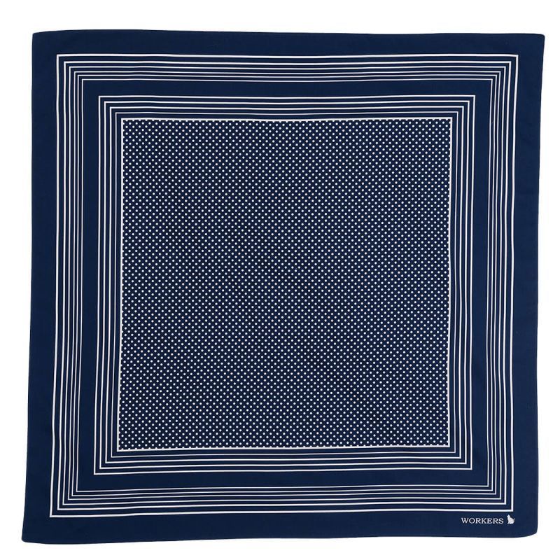 WORKERS ワーカーズ Cotton Sateen Scarf, コットンサテンスカーフ