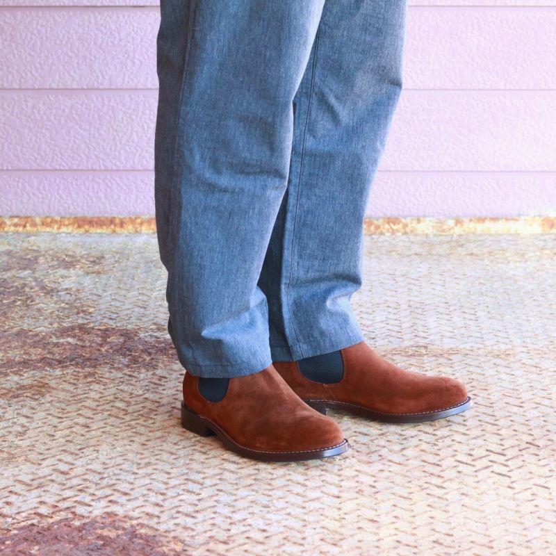 WHEEL ROBE ウィールローブ ELASTIC SIDE BOOTS Charles F.Stead Suede models Last #1228 エラスティックサイドゴアブーツ OLD SNUFF