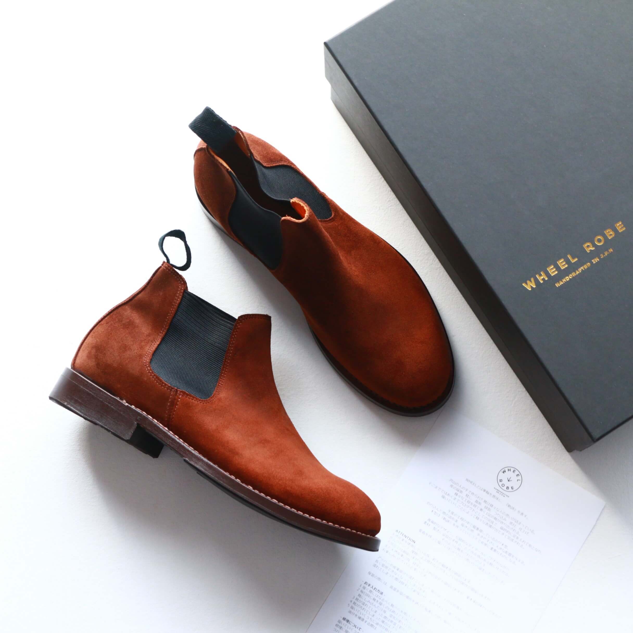 WHEEL ROBE ウィールローブ ELASTIC SIDE BOOTS Charles F.Stead Suede
