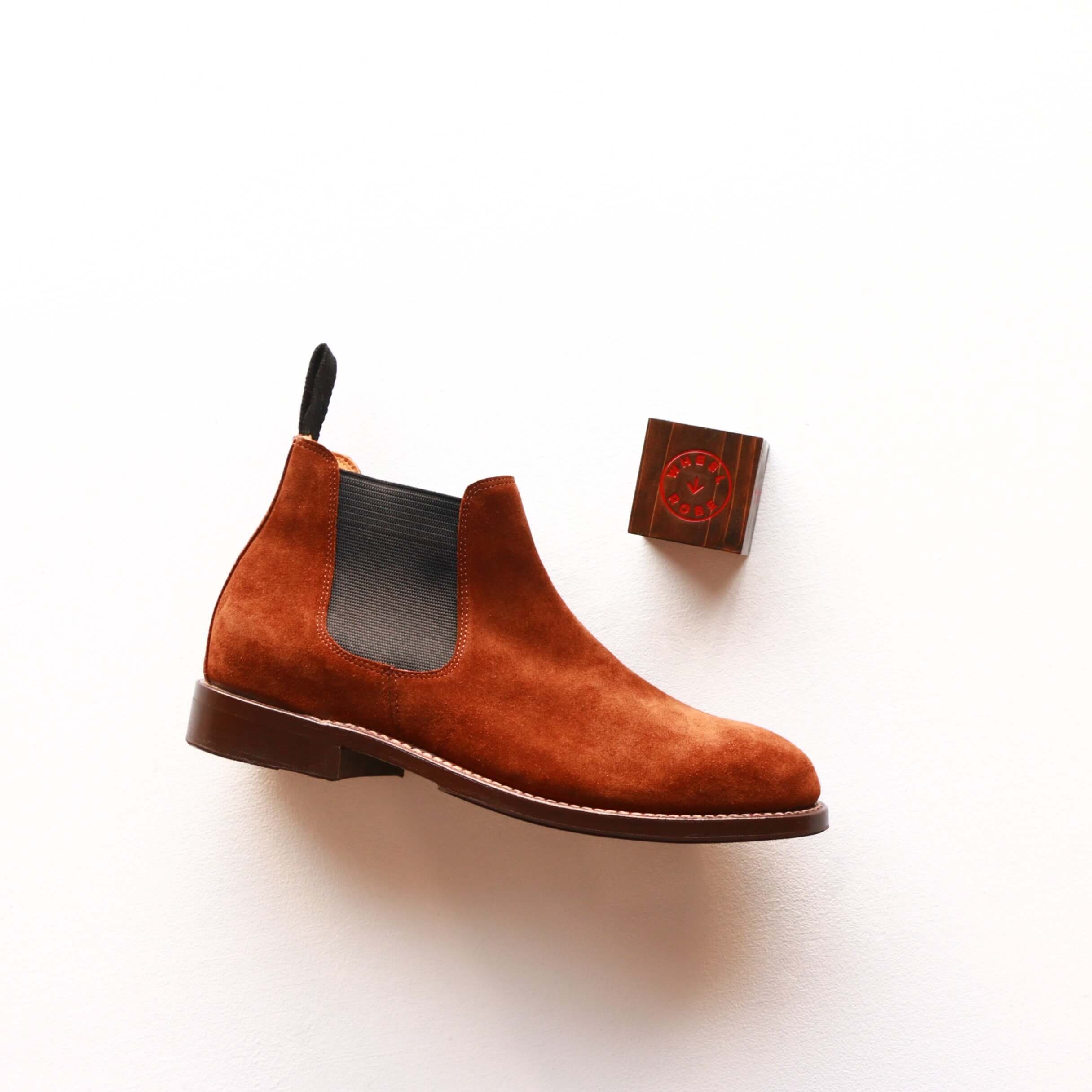 WHEEL ROBE ウィールローブ ELASTIC SIDE BOOTS Charles F.Stead Suede