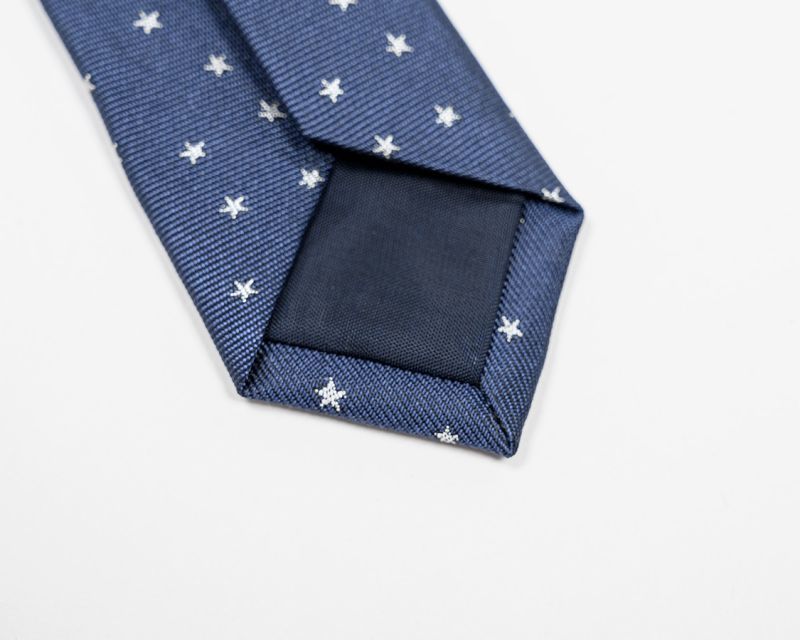 WORKERS ワーカーズ Silk Tie シルクタイ Navy Star Dot