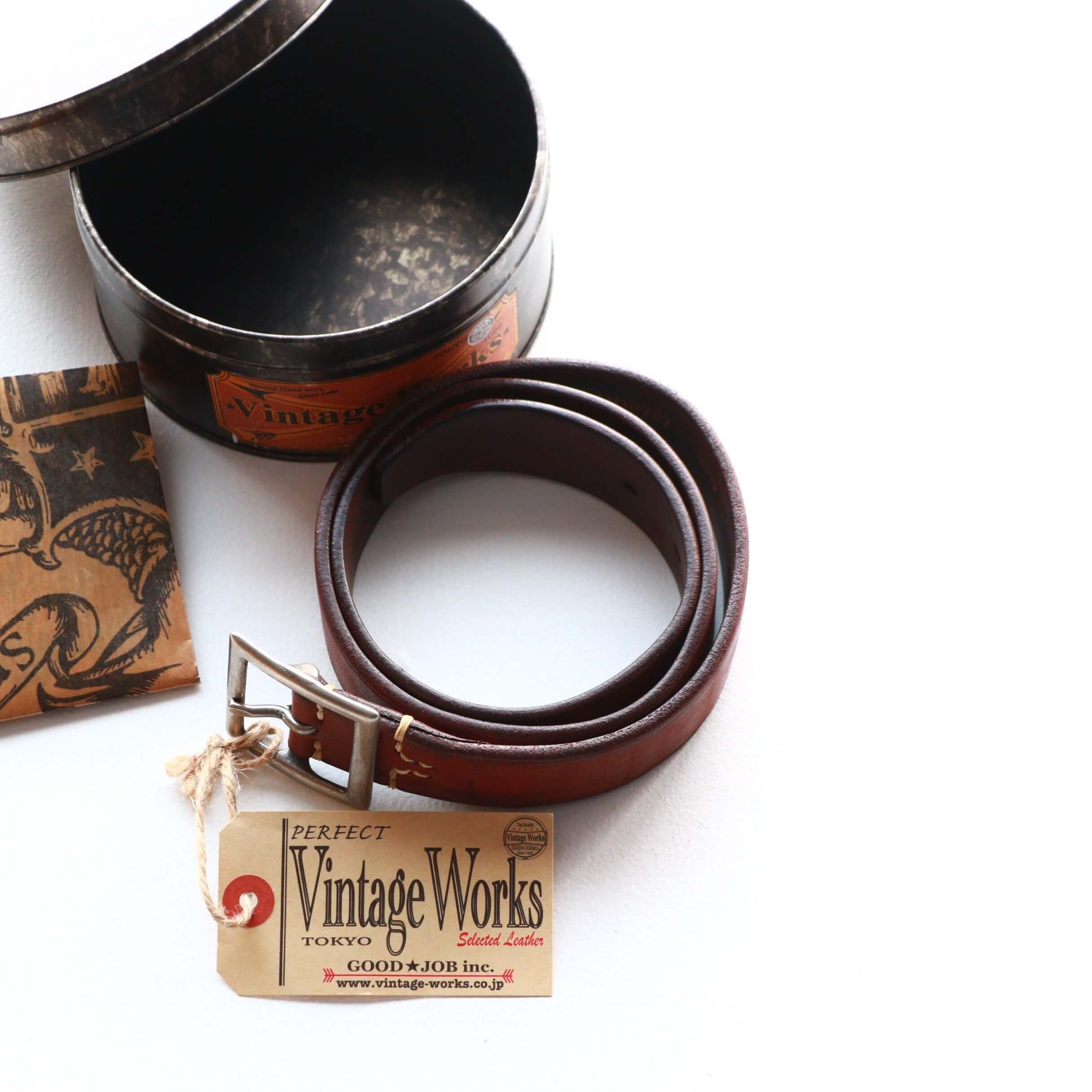 Vintage Works ヴィンテージワークス Leather belt 7Hole レザーベルト