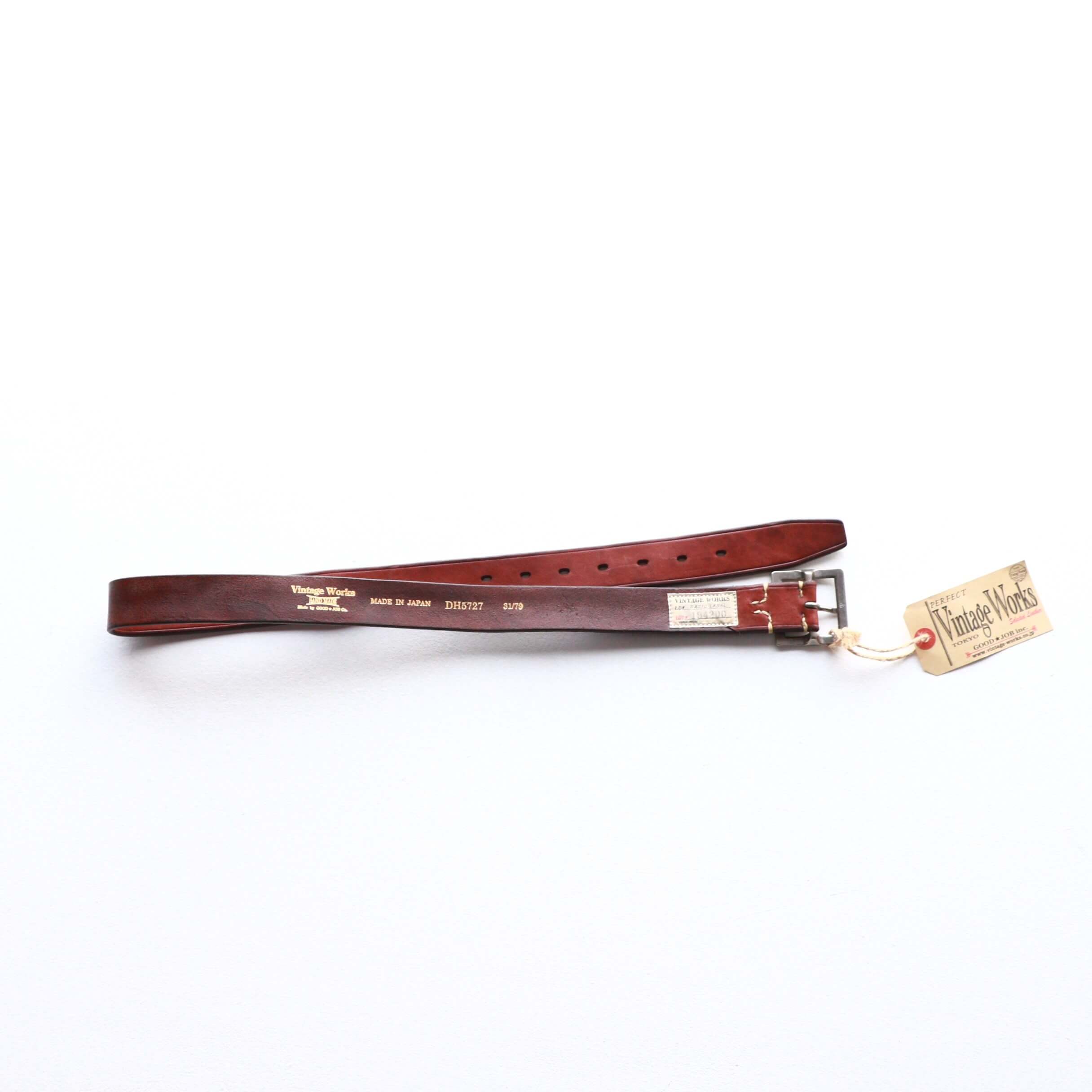 Vintage Works ヴィンテージワークス Leather belt 7Hole レザーベルト 7ホール DH5727