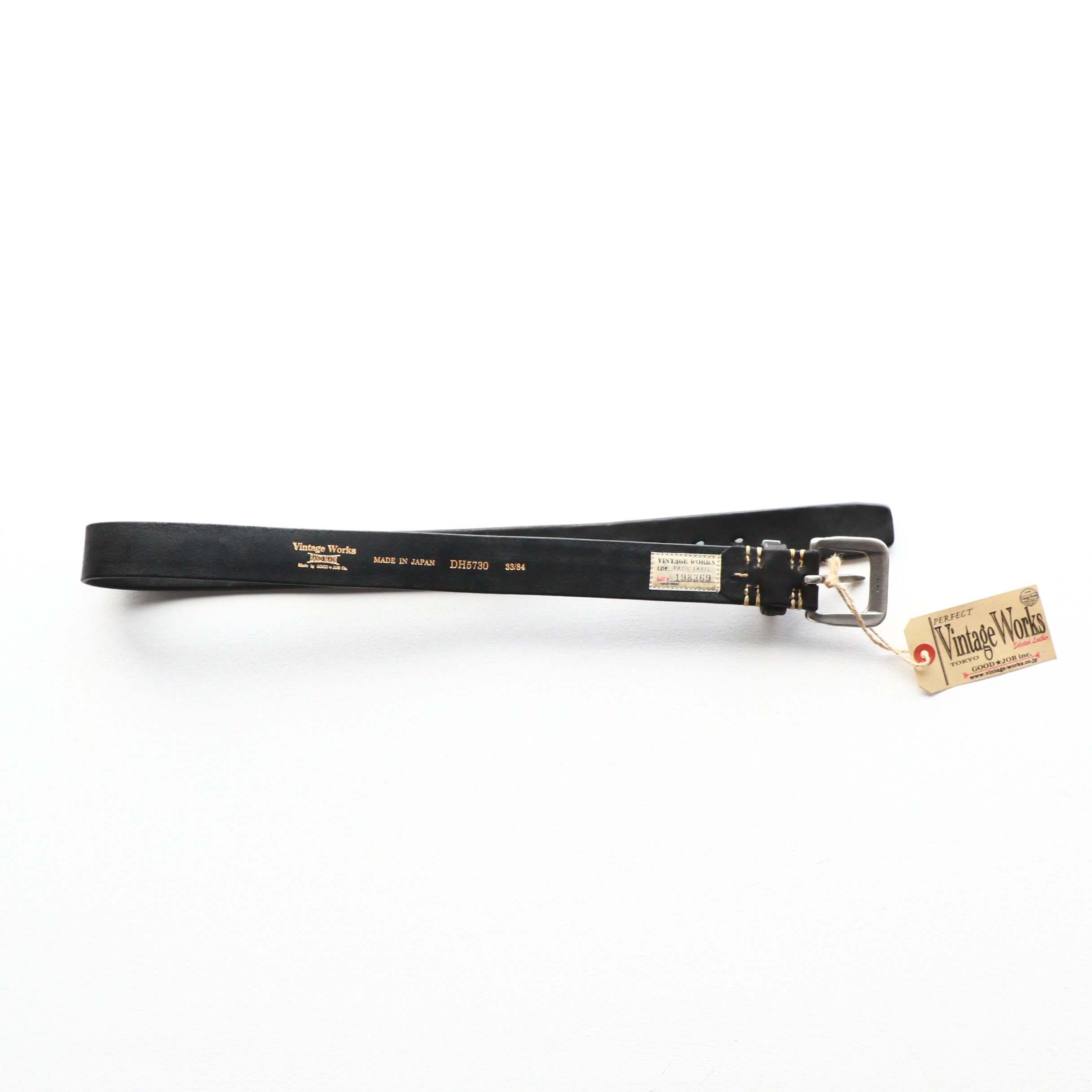 Vintage Works ヴィンテージワークス Leather belt 7Hole レザーベルト 7ホール DH5730