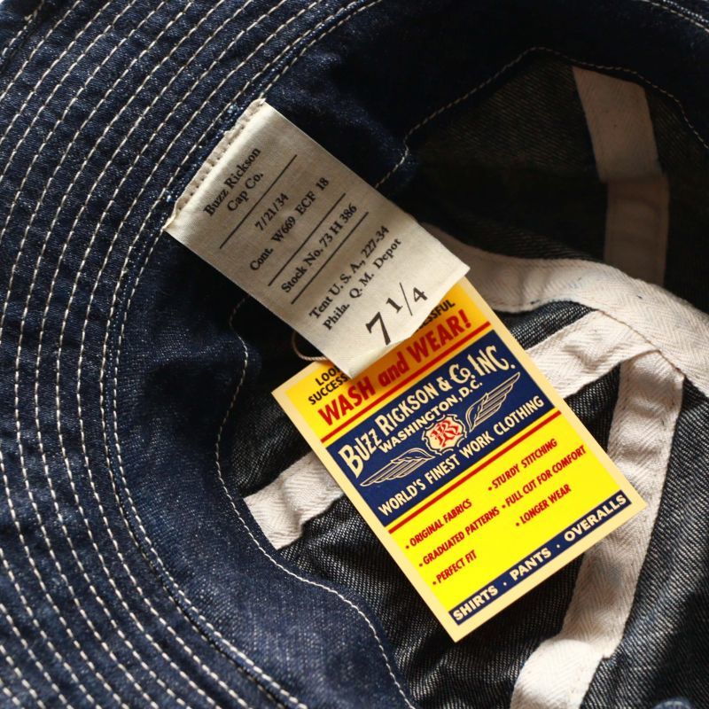 Buzz Rickson's バズリクソンズ HAT WORKING DENIM ワーキングデニムハット