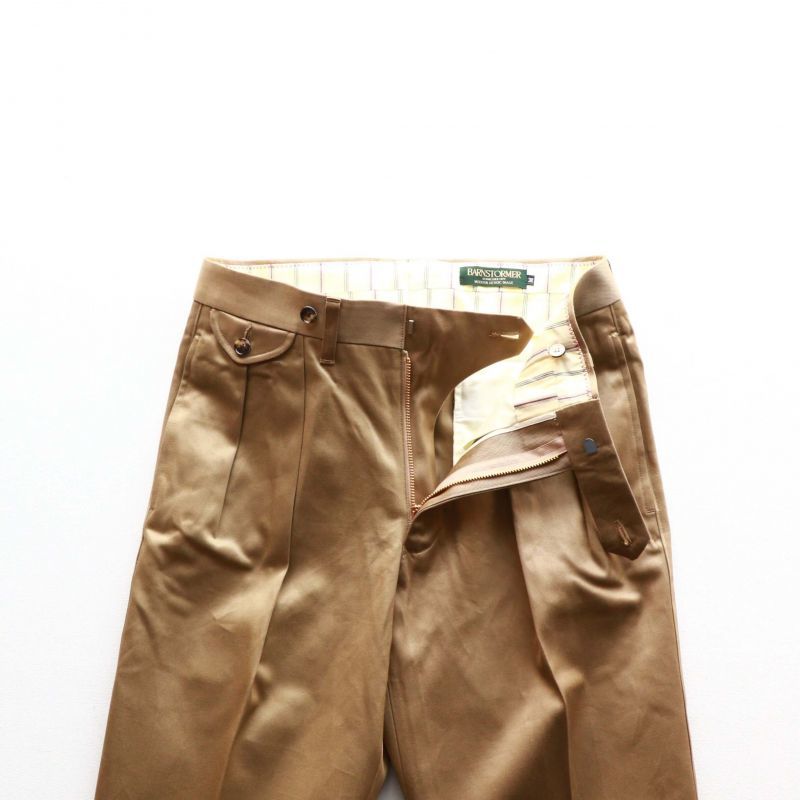 SELECT STORE SEPTIS / BARNSTORMER(バーンストーマー) 1941P McARTHUR 2TUCK TROUSER  (マッカーサー 2タック 玉虫トラウザー) WOOL GABARDINE (ウールギャバジン）KHAKI(024)