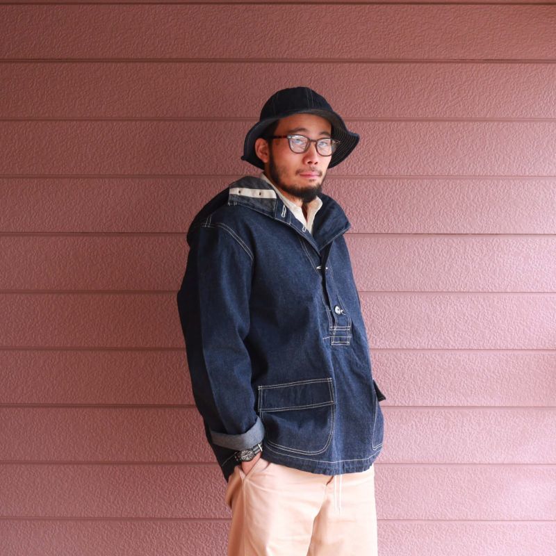 Buzz Rickson's バズリクソンズ U.S. NAVY HOODED PULLOVER JACKET プルオーバーデニムジャケット BR11703A