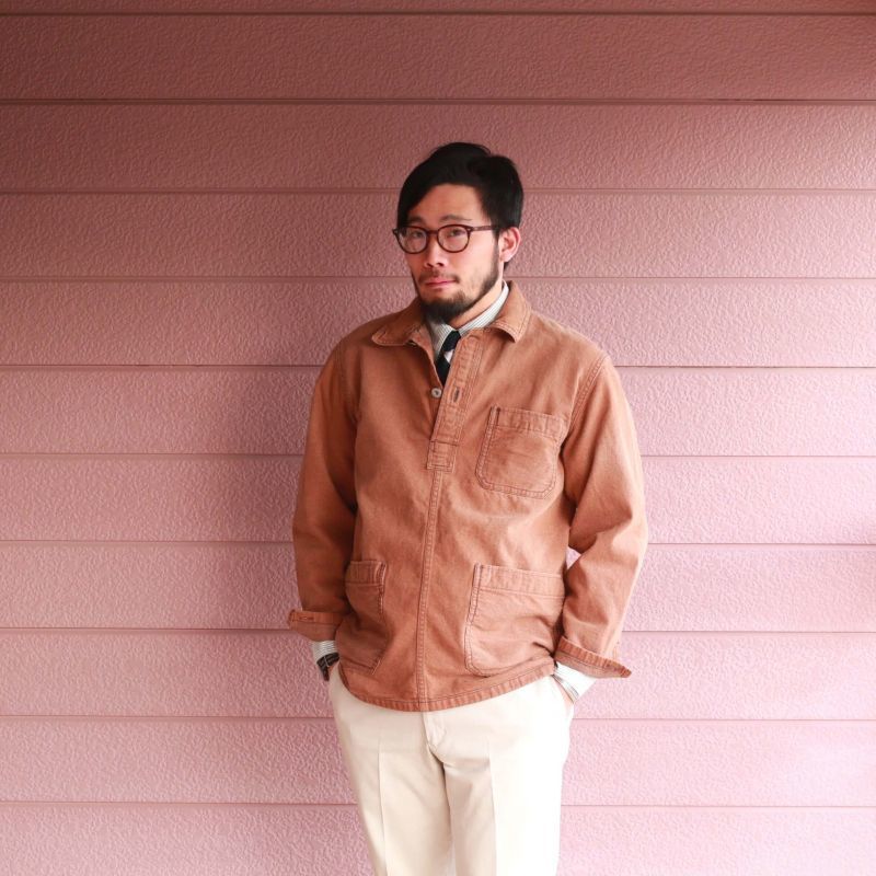 Buzz Rickson's バズリクソンズ WWI BROWN DENIM ARMY JUMPER AGING 