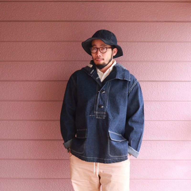 Buzz Rickson's バズリクソンズ U.S. NAVY HOODED PULLOVER JACKET プルオーバーデニムジャケット BR11703A