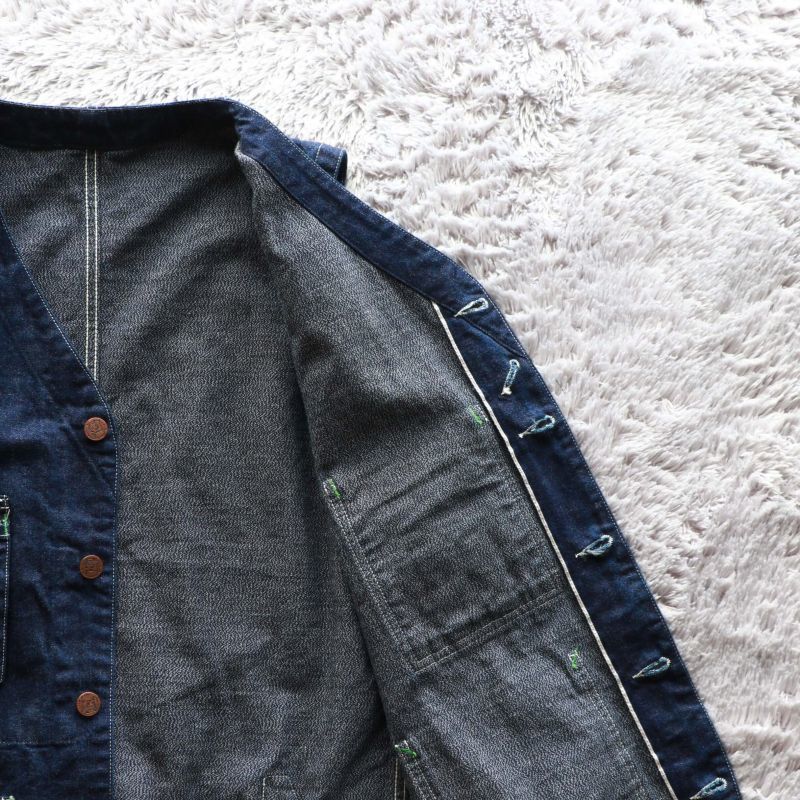 TCB jeans TCBジーンズ TABBYS VEST Selvedge Covert DENIM タビーズベスト デニム