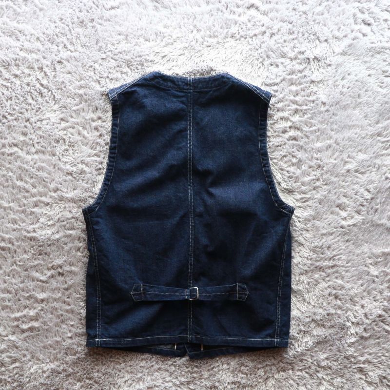 TCB jeans TCBジーンズ TABBYS VEST Selvedge Covert DENIM タビーズベスト デニム