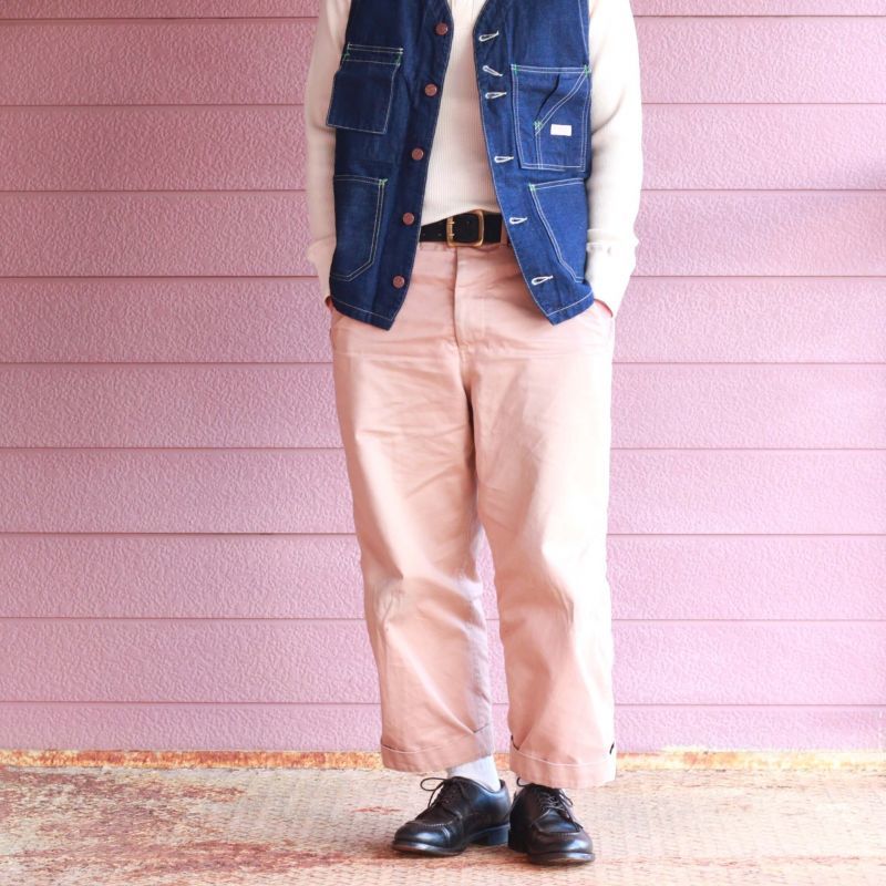 TCB jeans TCBジーンズ TABBYS VEST Selvedge Covert DENIM タビーズベスト デニム