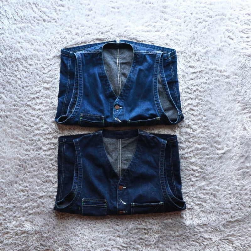 TCB jeans TCBジーンズ TABBYS VEST Selvedge Covert DENIM タビーズベスト デニム