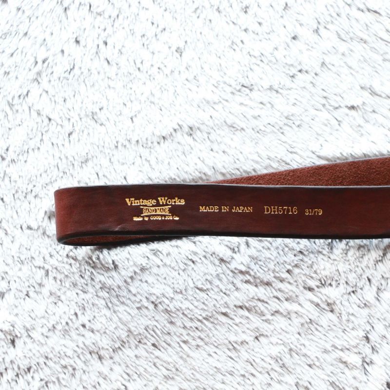 Vintage Works ヴィンテージワークス Leather belt 5Hole レザーベルト 5ホール DH5716