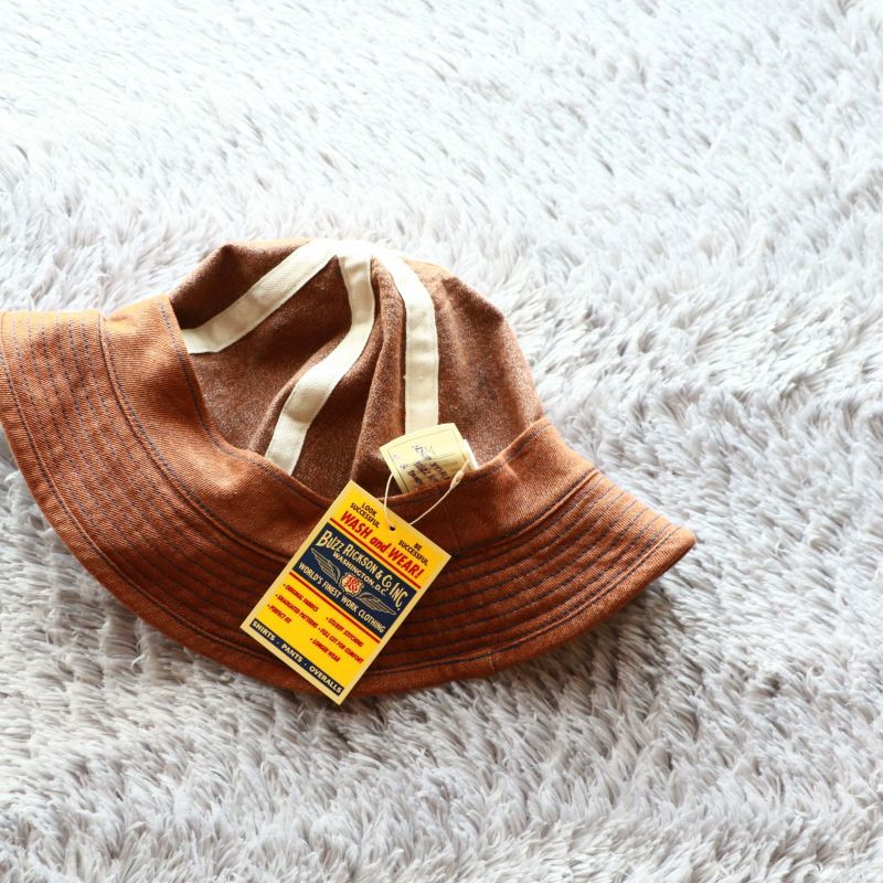 Buzz Rickson's バズリクソンズ HAT,WORKING BROWN ワーキングブラウンデニムハット