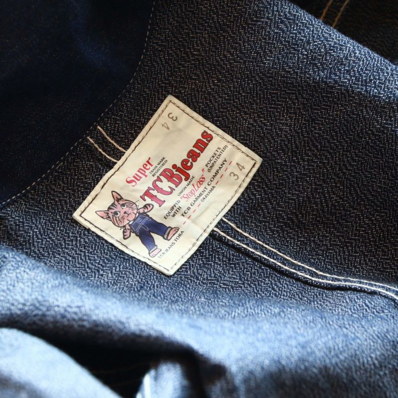 TCB jeans TCBジーンズ Tabby's Coat Selvedge Covert DENIM タビーズコート デニム