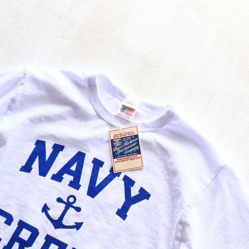 Buzz Rickson's バズリクソンズ PRINT S/S TEE NAVY CREW プリントTEE