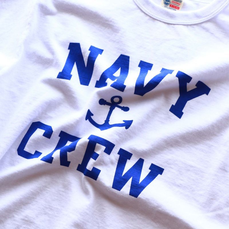 Buzz Rickson's バズリクソンズ PRINT S/S TEE NAVY CREW プリントTEE