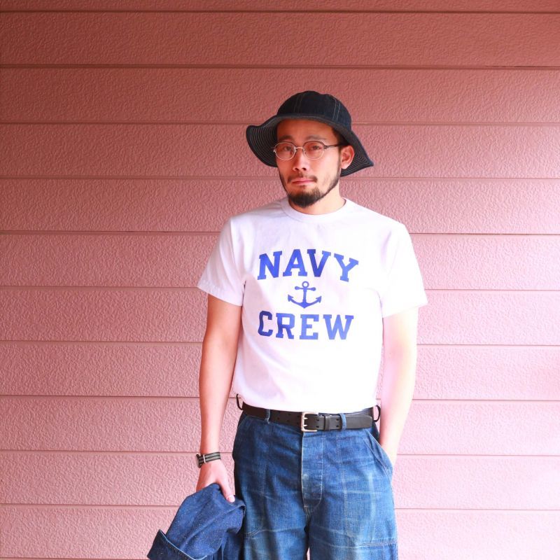 Buzz Rickson's バズリクソンズ PRINT S/S TEE NAVY CREW プリントTEE