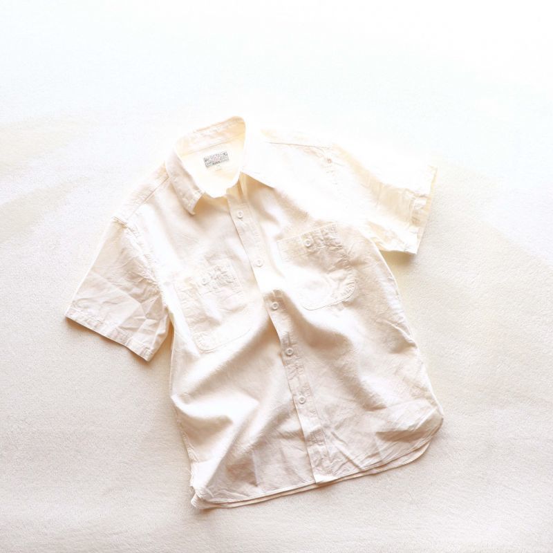 Buzz Rickson's バズリクソンズ WHITE CHAMBRAY S/S WORK SHIRT シャンブレーワークシャツ ホワイト