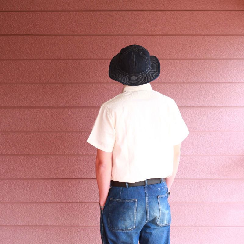 Buzz Rickson's バズリクソンズ WHITE CHAMBRAY S/S WORK SHIRT シャンブレーワークシャツ ホワイト