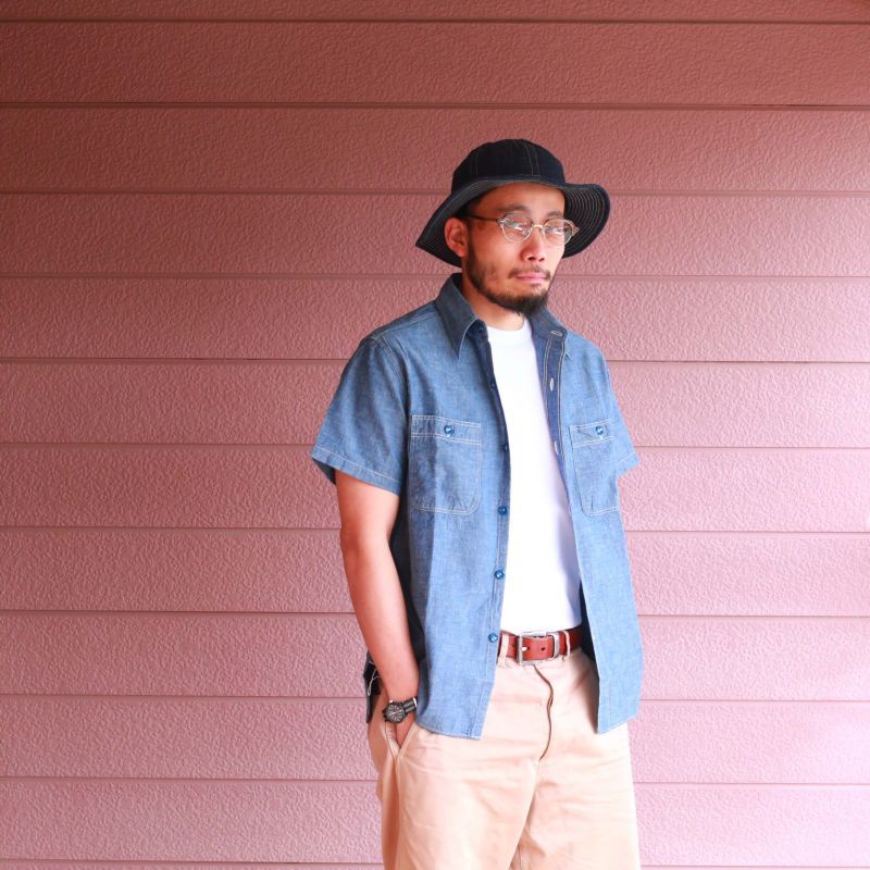 Buzz Rickson's バズリクソンズ BLUE CHAMBRAY S/S WORK SHIRT