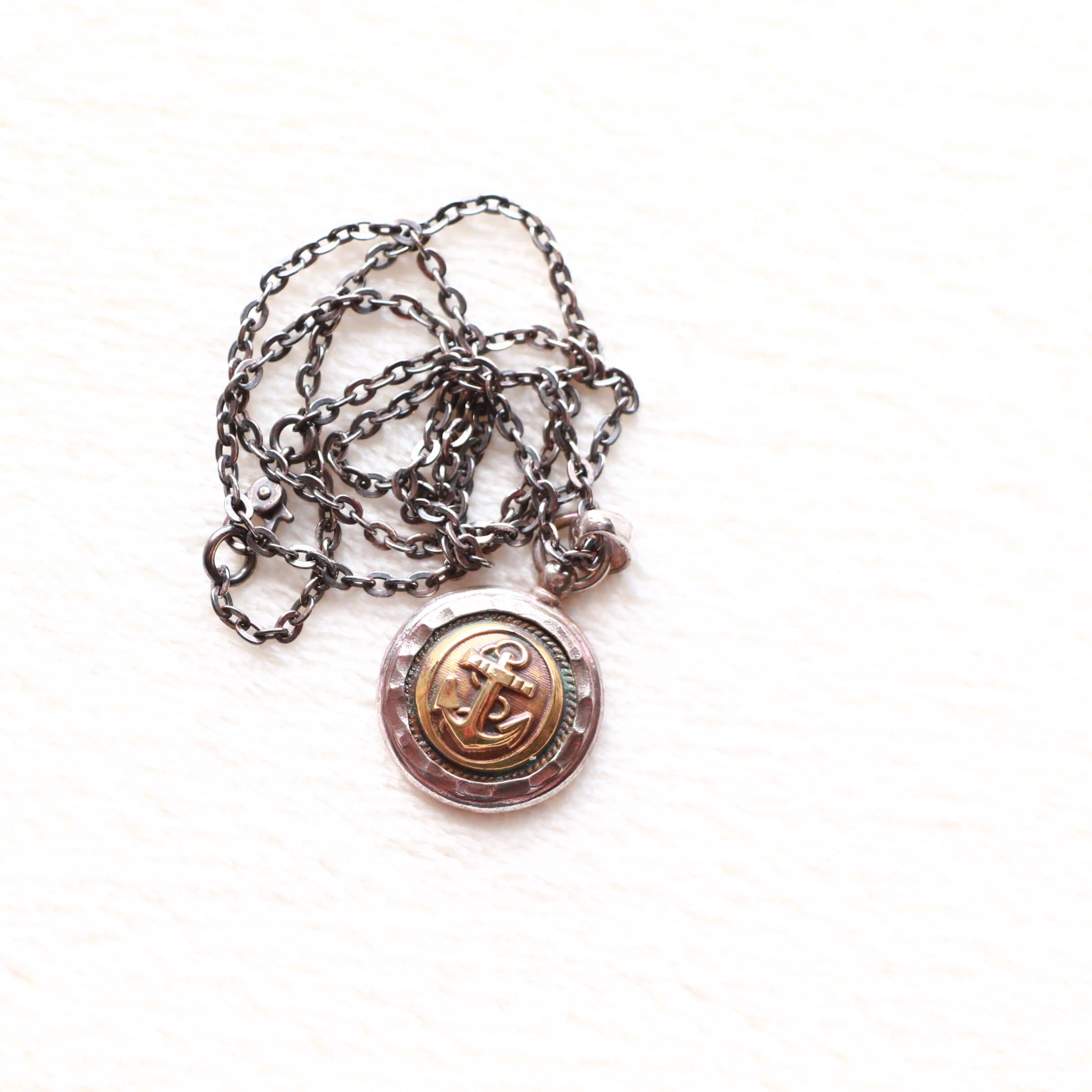 vasco ヴァスコ ANCHOR COMPASS NECKLACE -SILVER アンカーコンパス