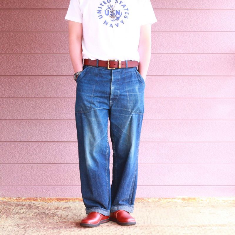 Buzz Rickson's バズリクソンズ SLUB YARN T-SHIRT UNITED STATES NAVY スラブ プリントTEE ホワイト