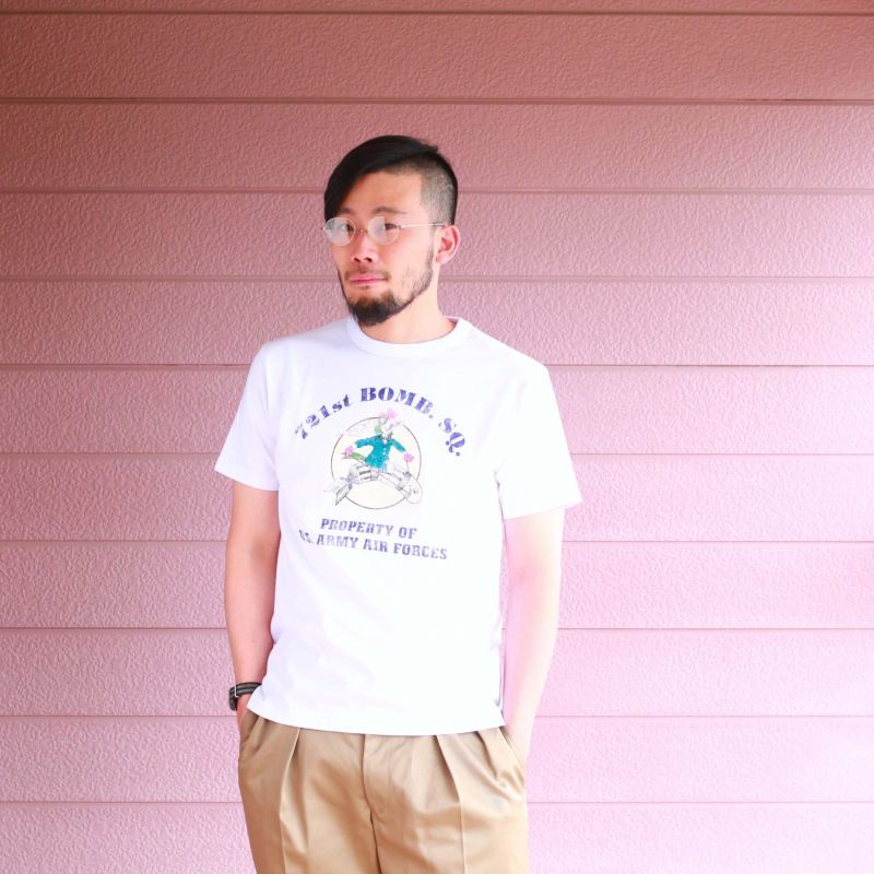 Buzz Rickson's バズリクソンズ S/S T-SHIRT 721st BOMB. SQ. プリントTシャツ