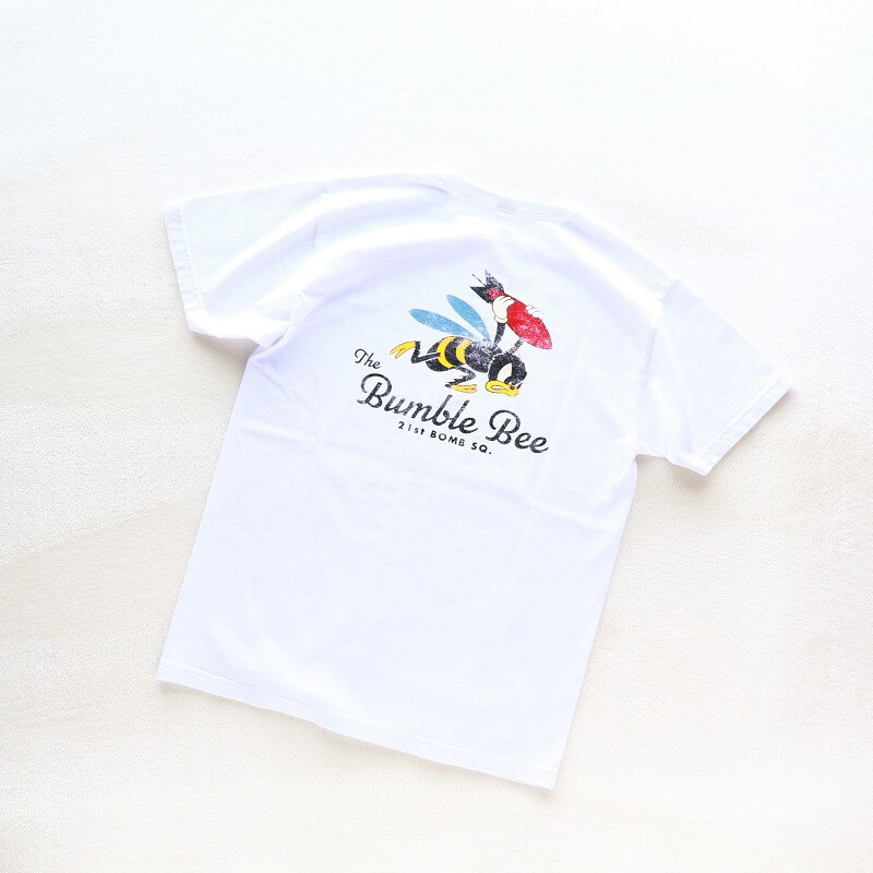 Buzz Rickson's バズリクソンズ S/S T-SHIRT 21st BOMB SQ.THE Bumble Bee プリントTシャツ