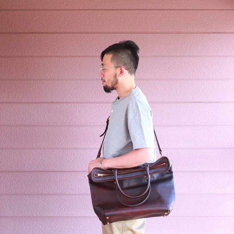 人気ブレゼント! LEATHER NELSON 2WAY BAG レザーネルソン2WAYバッグ