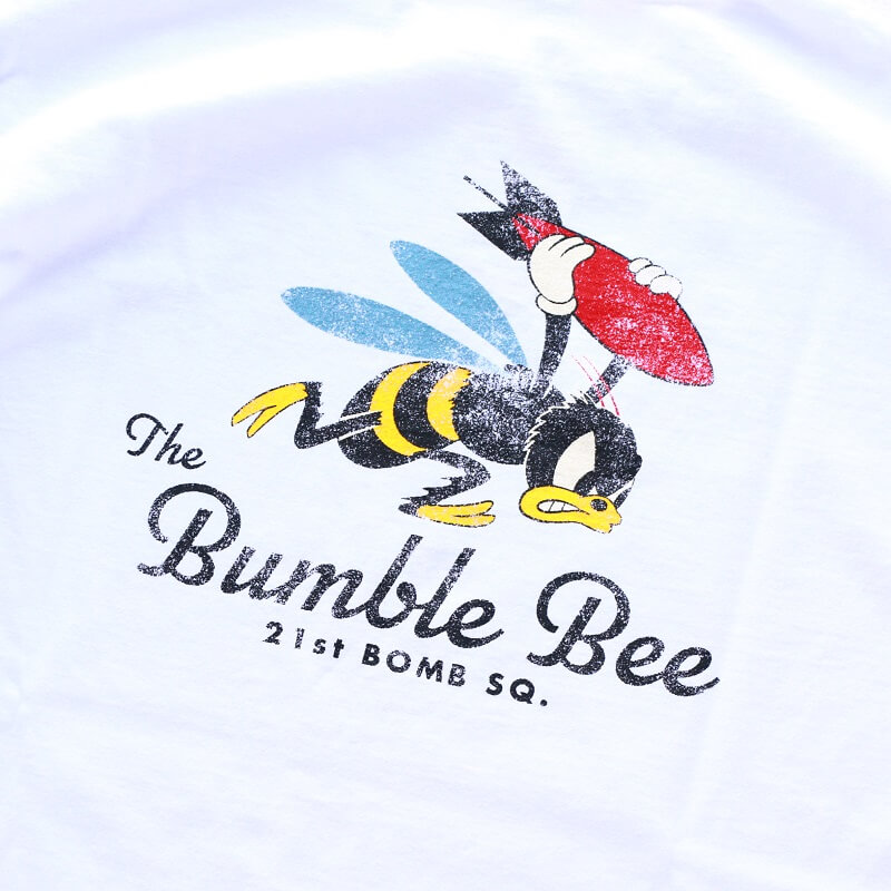 Buzz Rickson's バズリクソンズ S/S T-SHIRT 21st BOMB SQ.THE Bumble Bee プリントTシャツ