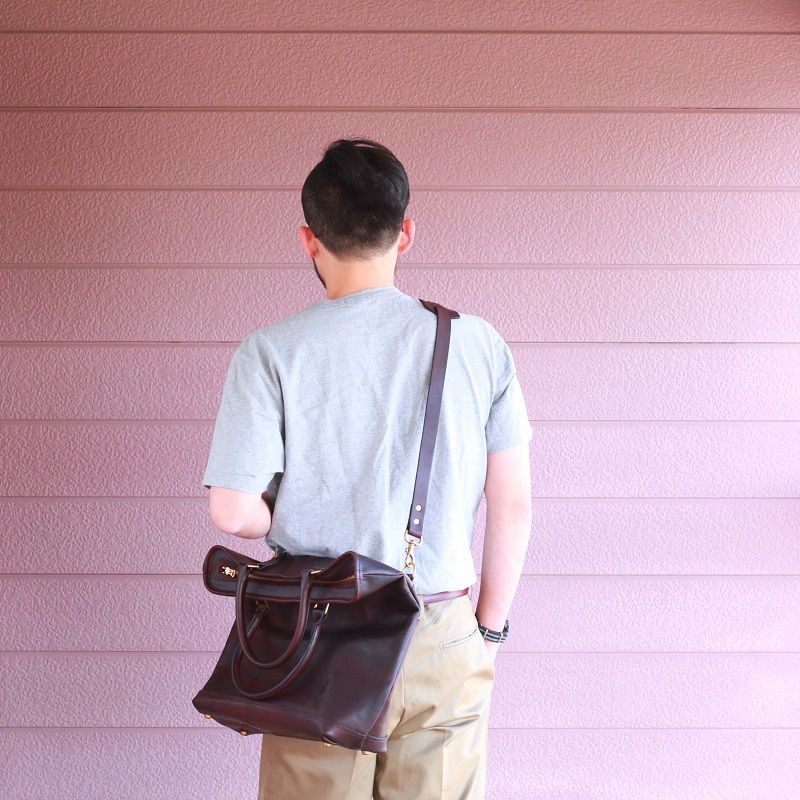 vasco ヴァスコ LEATHER NELSON 2WAY BAG レザーネルソン2WAYバッグ ブラウン VS-244LS