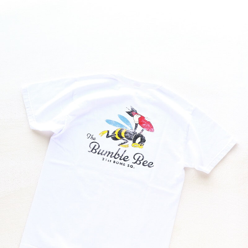 Buzz Rickson's バズリクソンズ S/S T-SHIRT 21st BOMB SQ.THE Bumble Bee プリントTシャツ