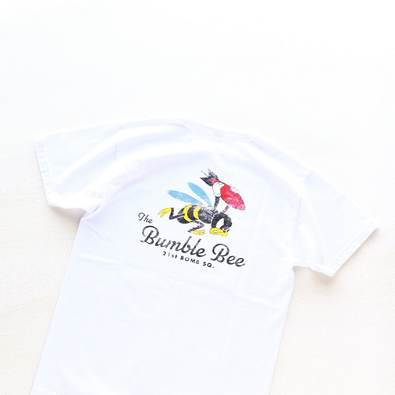 Buzz Rickson's バズリクソンズ S/S T-SHIRT 21st BOMB SQ.THE Bumble Bee プリントTシャツ