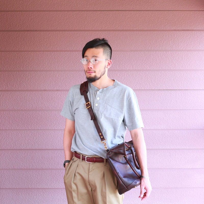 vasco ヴァスコ LEATHER NELSON 2WAY BAG レザーネルソン2WAYバッグ ブラウン VS-244LS
