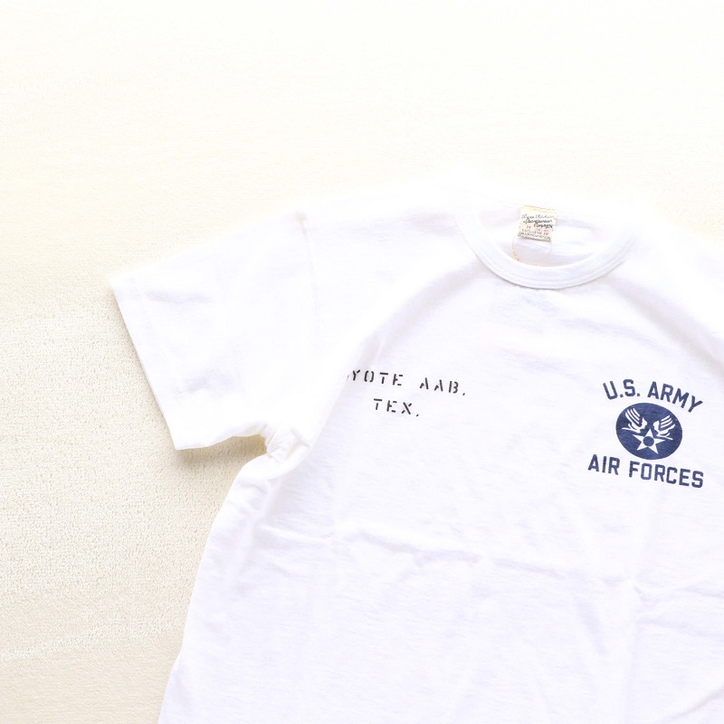 Buzz Rickson's バズリクソンズ SLUB YARN T-SHIRT U.S. ARMY AIR FORCES スラブ プリントTシャツ ホワイト