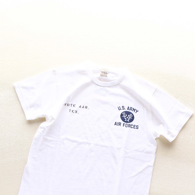 Buzz Rickson's バズリクソンズ SLUB YARN T-SHIRT U.S. ARMY AIR FORCES スラブ プリントTシャツ ホワイト