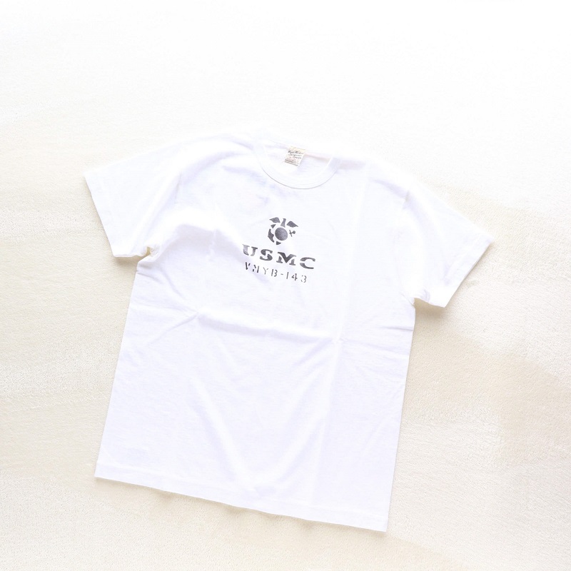 Buzz Rickson's バズリクソンズ SLUB YARN T-SHIRT U.S. MARINE CORPS スラブ プリントTシャツ ホワイト