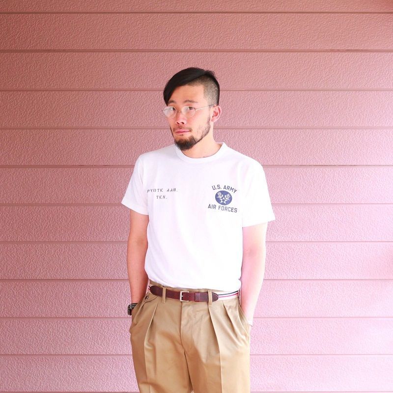 Buzz Rickson's バズリクソンズ SLUB YARN T-SHIRT U.S. ARMY AIR FORCES スラブ プリントTシャツ ホワイト