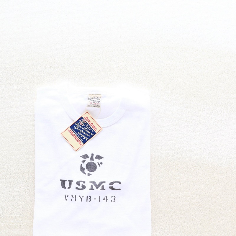 Buzz Rickson's バズリクソンズ SLUB YARN T-SHIRT U.S. MARINE CORPS スラブ プリントTシャツ ホワイト