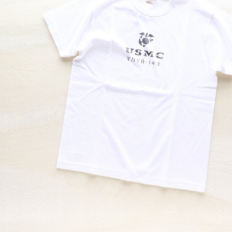 Buzz Rickson's バズリクソンズ SLUB YARN T-SHIRT U.S. MARINE CORPS スラブ プリントTシャツ ホワイト