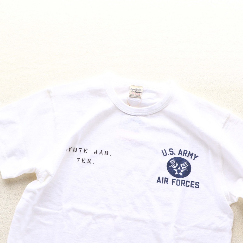 Buzz Rickson's バズリクソンズ SLUB YARN T-SHIRT U.S. ARMY AIR FORCES スラブ プリントTシャツ ホワイト