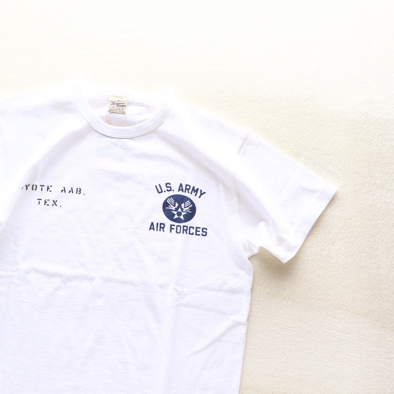 Buzz Rickson's バズリクソンズ SLUB YARN T-SHIRT U.S. ARMY AIR FORCES スラブ プリントTシャツ ホワイト