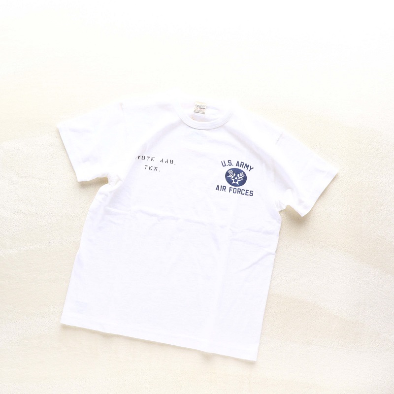 Buzz Rickson's バズリクソンズ SLUB YARN T-SHIRT U.S. ARMY AIR FORCES スラブ プリントTシャツ ホワイト