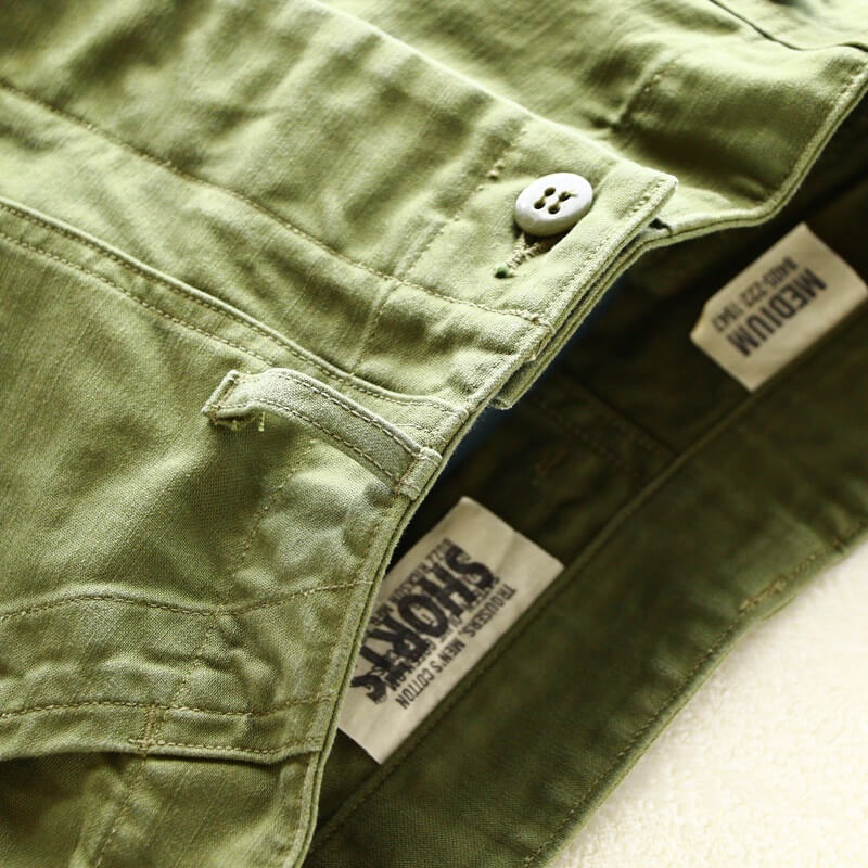 Buzz Rickson's バズリクソンズ TROUSERS MEN'S COTTON SATEEN OLIVE GREEN QM SHADE 107,TYPE I,CLASS SHORTS ベイカーショーツ